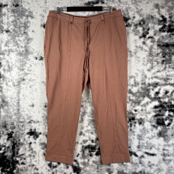 New J Jill Pants Womens Size Extra Large Red Oak Cotton Stretch High Rise - Picture 1 of 12